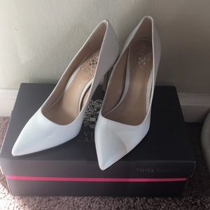 Vince Camuto White Heels